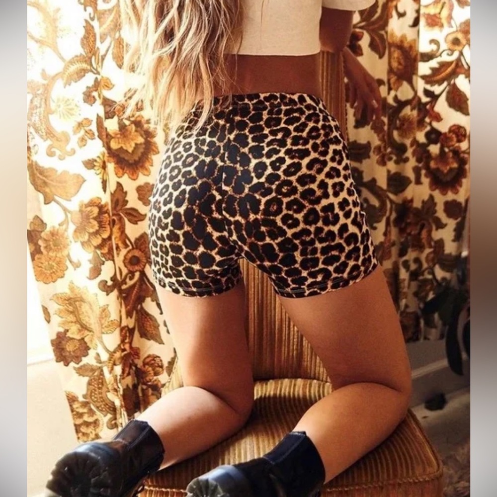 SOLD Princess Polly Leopard Biker Short